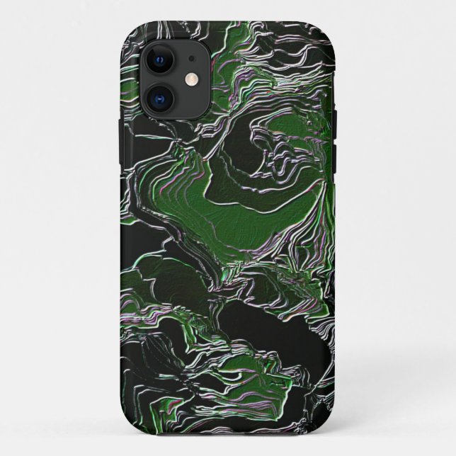 Funda De Case-Mate Para iPhone Camo verde (Reverso)
