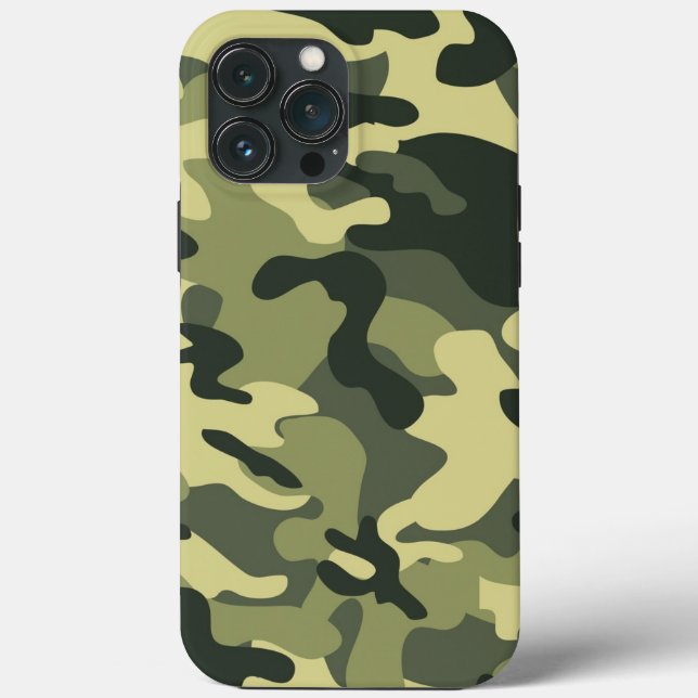 Funda De Case-Mate Para iPhone Camo verde (Reverso )