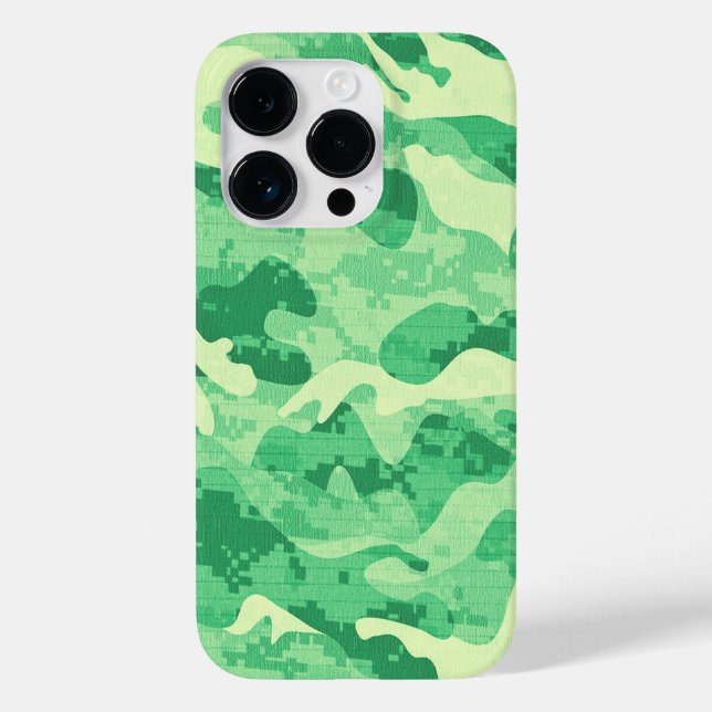 Funda De Case-Mate Para iPhone Camo verde híbrido (Reverso )