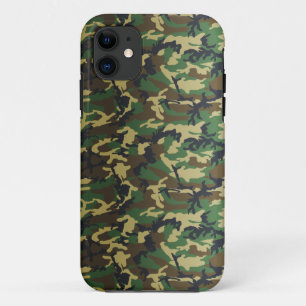 Funda Para iPhone 11 Camo Woodland estándar oscuro