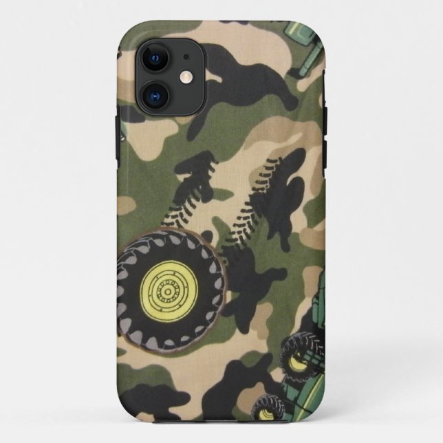 Funda De Case-Mate Para iPhone Camo y tractores (Reverso)