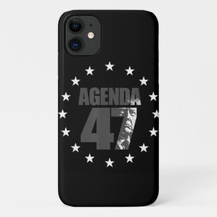 Funda Para iPhone 11 Campaña de Re-Elección Patriótica Agenda 47 Trump