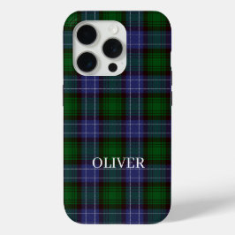 Funda Para iPhone 15 Pro Campbell Tartan Green Plaid