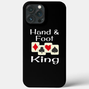 Funda Para iPhone 13 Pro Max Campeón de juego de cartas de mano y pies King