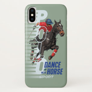 Funda Para iPhone X Campeonato de Polo Jinete de Equitación Baile con