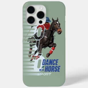 Funda Para iPhone 15 Pro Max Campeonato de Polo Jinete de Equitación Baile con 