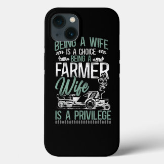 Funda Para iPhone 13 Campesina agricultora Esposa Tractor Vintage Ser E