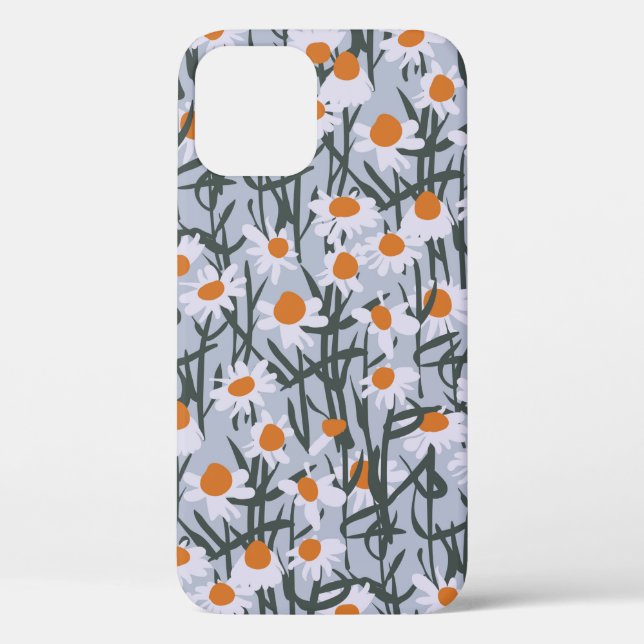 Funda De Case-Mate Para iPhone Campo Chamomile patrón sin inconvenientes en fondo (Reverso )