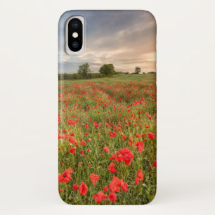 Funda Para iPhone X Campo de amapolas