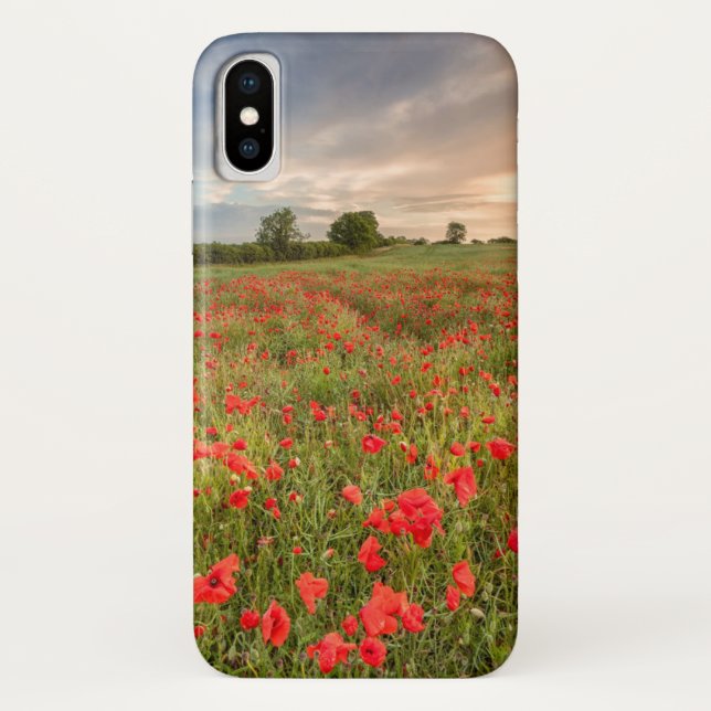 Funda De Case-Mate Para iPhone Campo de amapolas (Reverso)