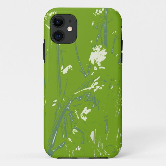 Funda De Case-Mate Para iPhone campo de camomila verde (Reverso)