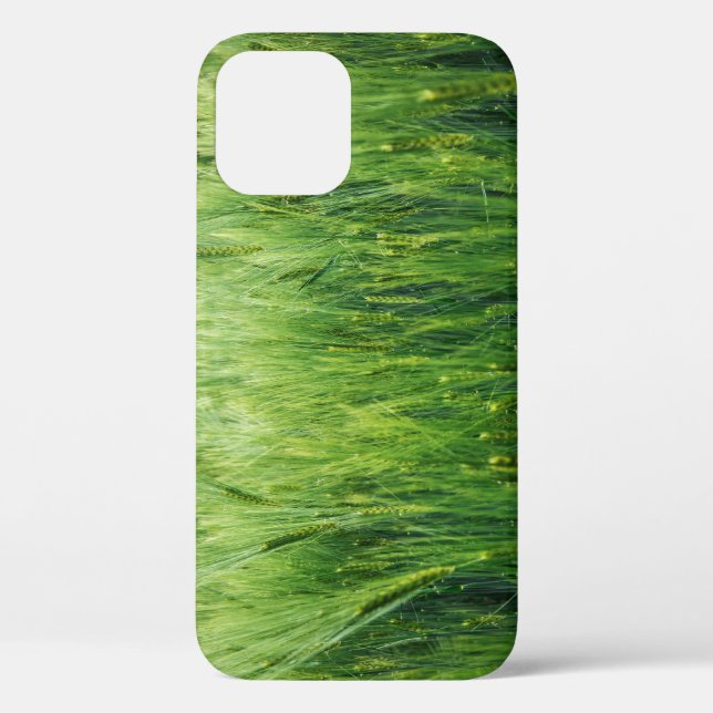 Funda De Case-Mate Para iPhone Campo de cebada verde, cierre de primavera. (Reverso )