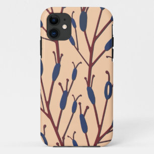Funda Para iPhone 11 Campo de colas de gato sobre un fondo de melocotón