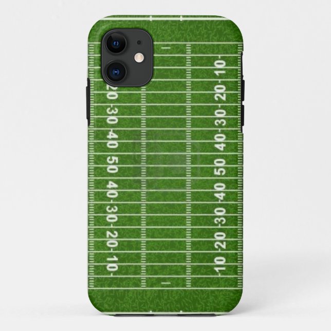 Funda De Case-Mate Para iPhone Campo de fútbol (Reverso)