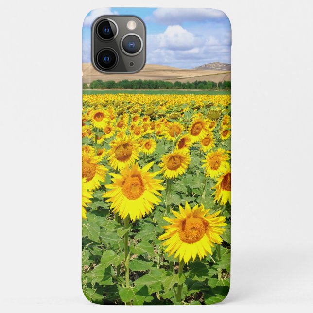 Funda De Case-Mate Para iPhone Campo de girasol (Reverso)