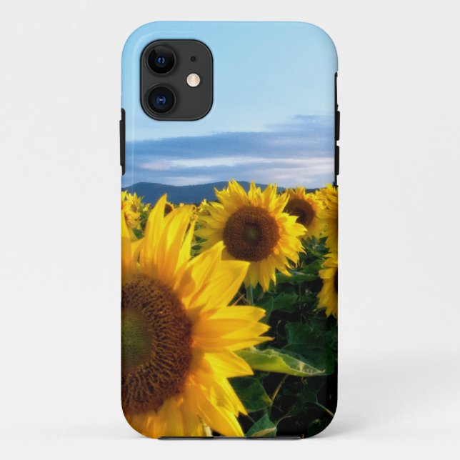 Funda De Case-Mate Para iPhone Campo de girasol (Reverso)