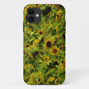 Funda Para iPhone 11 Campo de girasol