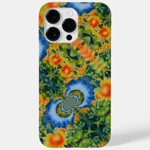 Funda Para iPhone 14 Pro Max De Case-Mate Campo de girasol abstracto   floral retro