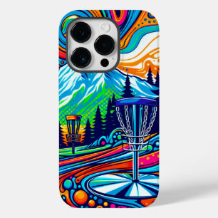 Funda Para iPhone 14 Pro De Case-Mate Campo de golf de disco psicodélico