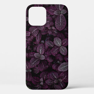 FUNDA PARA iPhone 12 CAMPO DE PLANTA DE PURPLE LEAFED