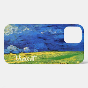 Funda Para iPhone 12 Campo de trigo bajo cielo nublado por Vincent van