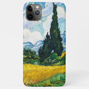 Funda Para iPhone 11 Pro Max Campo de trigo con cipreses de Vincent Van Gogh