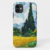 Campo de trigo con cipreses de Vincent Van Gogh