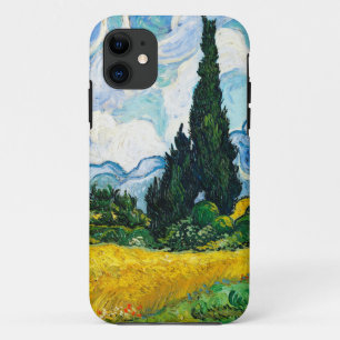 Funda Para iPhone 11 Campo de trigo con cipreses de Vincent Van Gogh