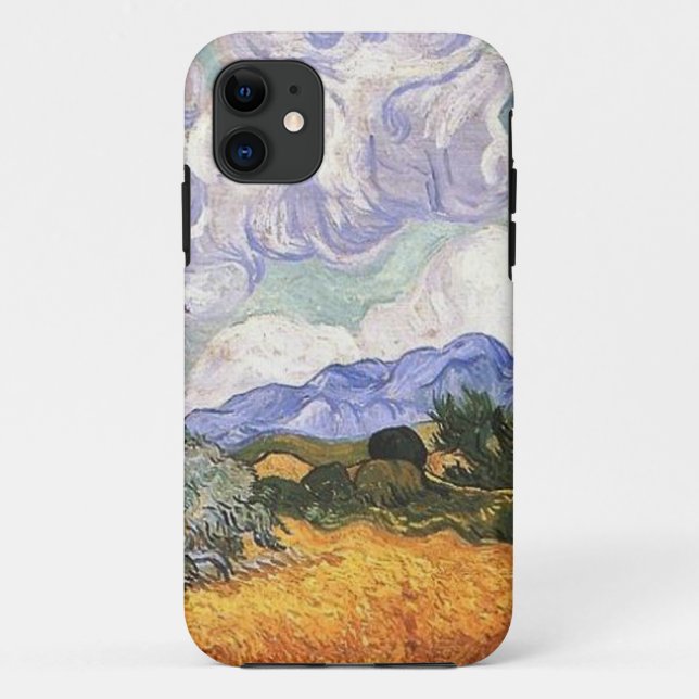Funda De Case-Mate Para iPhone Campo de Trigo con Cypress de Van Gogh. (Reverso)