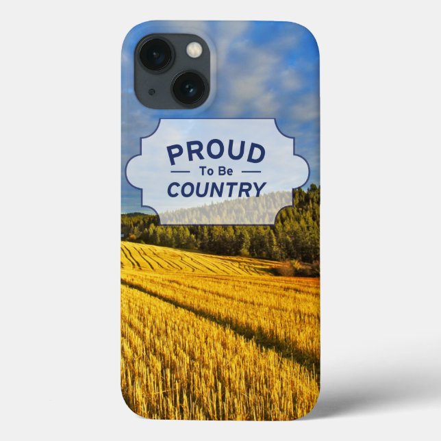 Funda De Case-Mate Para iPhone Campo de trigo después de la cosecha (Reverso)