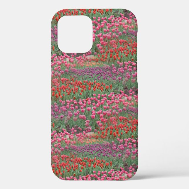 Funda De Case-Mate Para iPhone Campo De Tulipanes (Reverso )