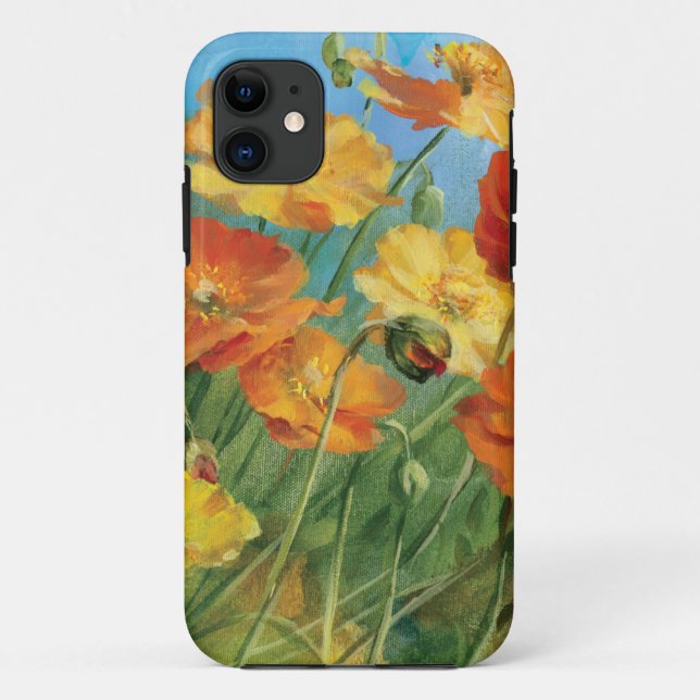 Funda De Case-Mate Para iPhone Campo floral del verano (Reverso)