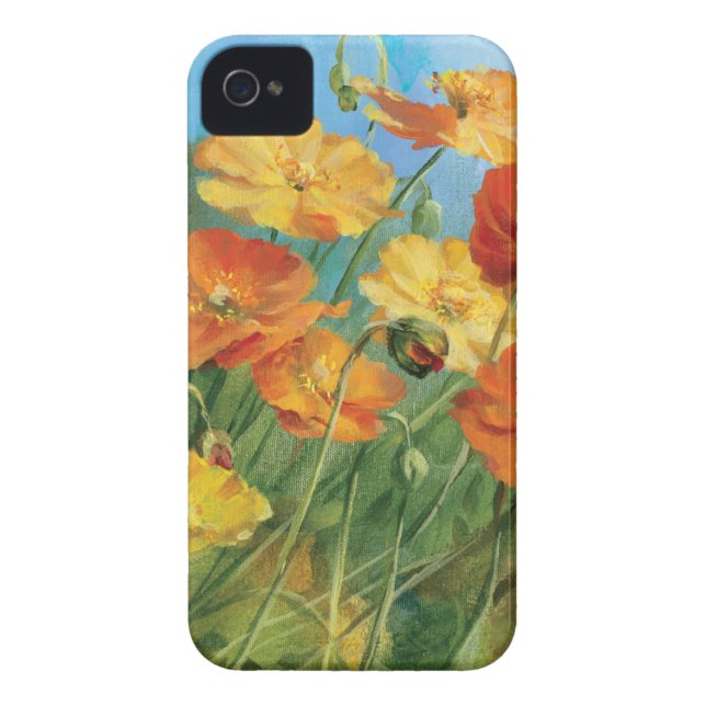 Funda De Case-Mate Para iPhone Campo floral del verano (Atrás)