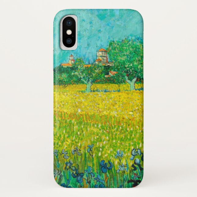 Funda De Case-Mate Para iPhone Campo Van Gogh con irlandeses cerca de Arles (Reverso)