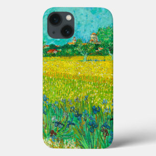 Funda Para iPhone 13 Campo Van Gogh con irlandeses cerca de Arles
