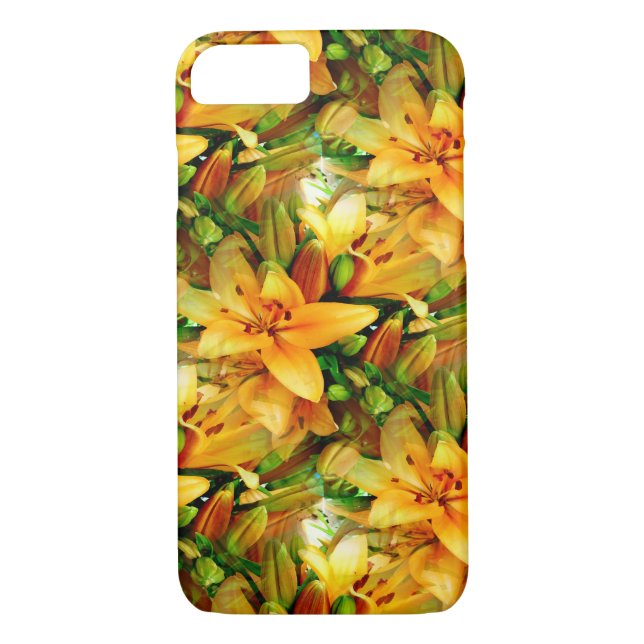 Funda De Case-Mate Para iPhone Campos de Lilies.... (Reverso)