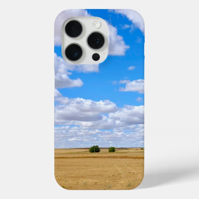Funda De Case-Mate Para iPhone Campos de trigo cosechados (Reverso )