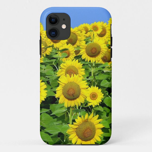 Funda De Case-Mate Para iPhone Campos del girasol (Reverso)