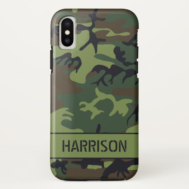 Funda De Case-Mate Para iPhone Camuflaje (Reverso)