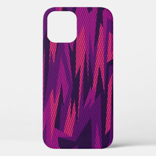 Funda Para iPhone 12 Camuflaje a rayas: Patrón geométrico abstracto