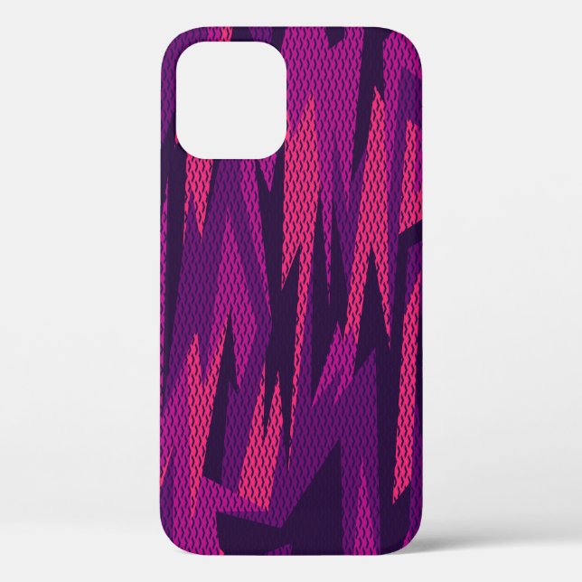 Funda De Case-Mate Para iPhone Camuflaje a rayas: Patrón geométrico abstracto (Reverso )