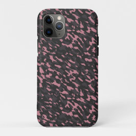 Funda Para iPhone 11 Pro camuflaje abstracto rosa y gris