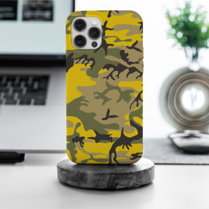Funda Para iPhone 15 Pro Max Camuflaje amarillo y verde, ejército, ejército
