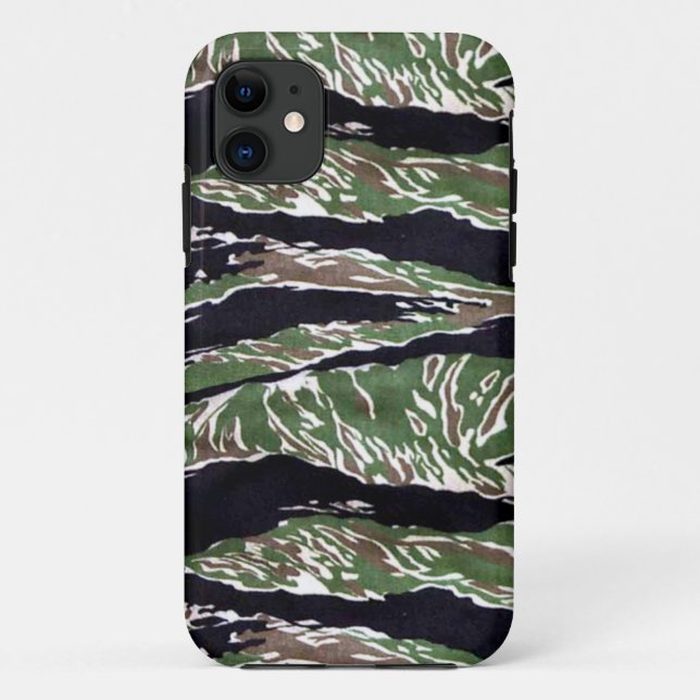 Funda De Case-Mate Para iPhone Camuflaje asiático de la raya del tigre (Reverso)