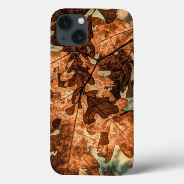 Funda De Case-Mate Para iPhone camuflaje Autumaves Naranja Fall Foliage (Reverso)