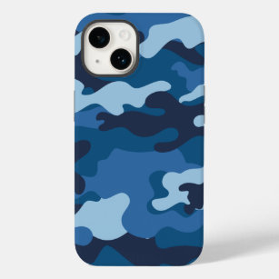 Funda Para iPhone 14 De Case-Mate Camuflaje azul lindo