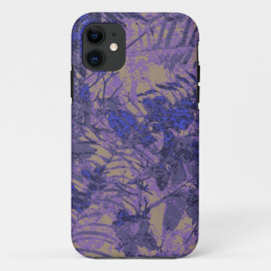 Funda Para iPhone 11 Camuflaje contra la flor azul