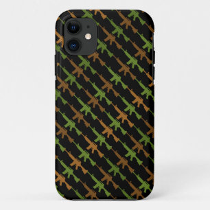 Funda Para iPhone 11 Camuflaje de arma de estilo militar GI Rifle Cool 