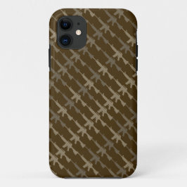 Funda Para iPhone 11 Camuflaje de arma militar Estilo GI Rifle Cool Bro