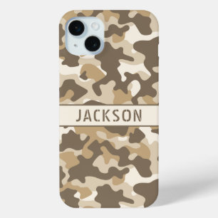 Funda Para iPhone 15 Mini Camuflaje de desierto personalizado